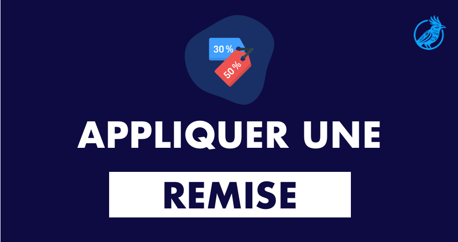 Ajouter une remise sur une facture